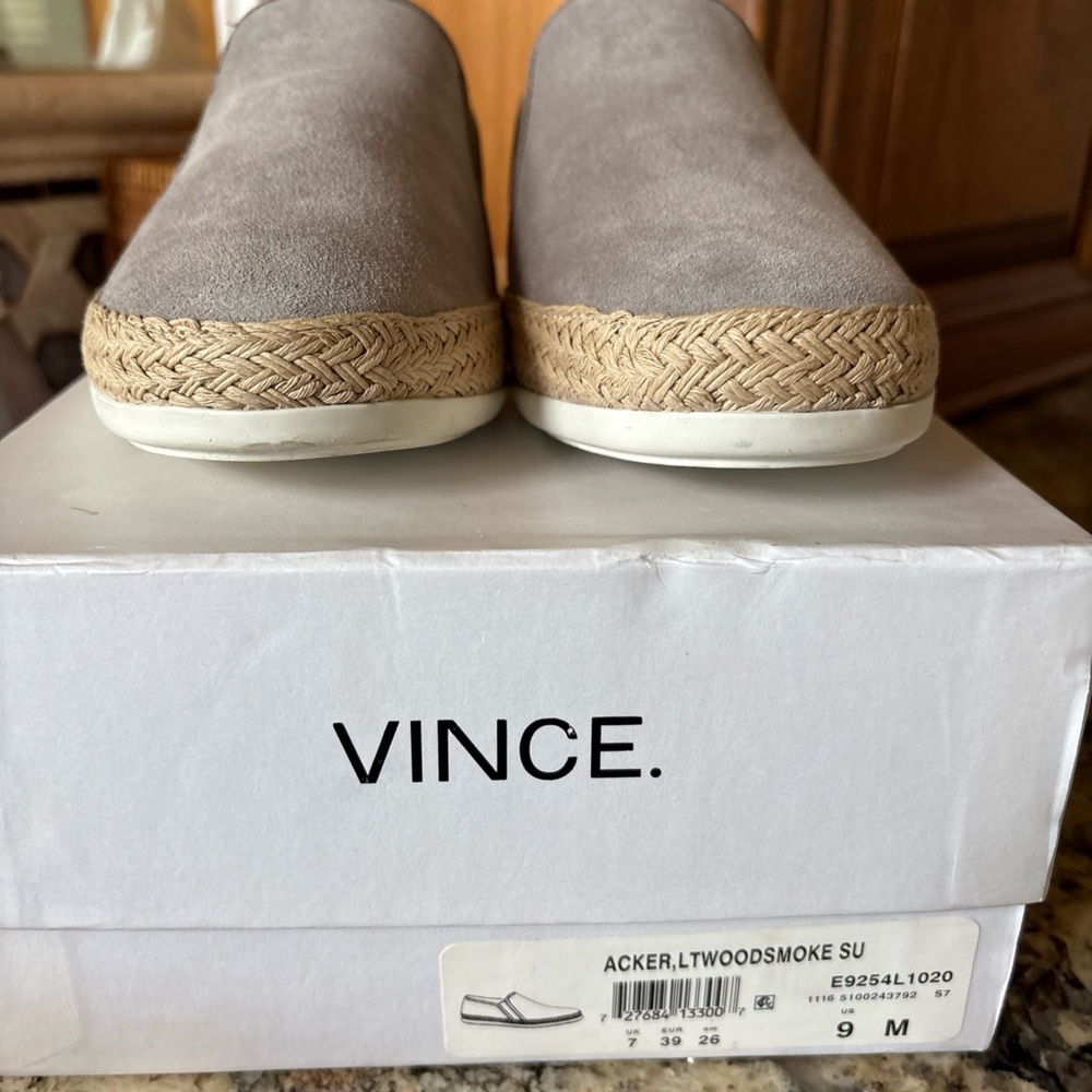 Vince Gray Espadrilles with Jute Midsole